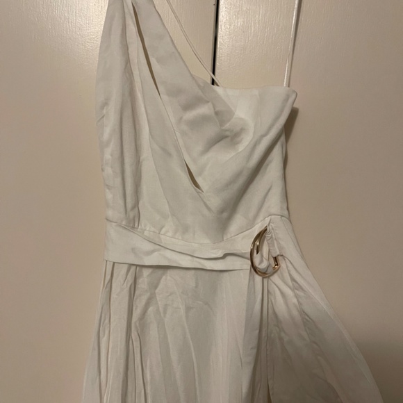 SAU LEE Morgan Dress in White - Picture 8 of 9